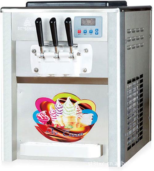 乐bql-818t三头台式冰淇淋机|台式冰激凌机|小型冰淇淋机】价格,厂家