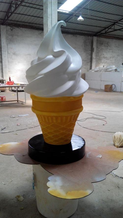 厂家定做夏季冰淇淋店雕塑超市冷饮必备利器美观可360度旋转